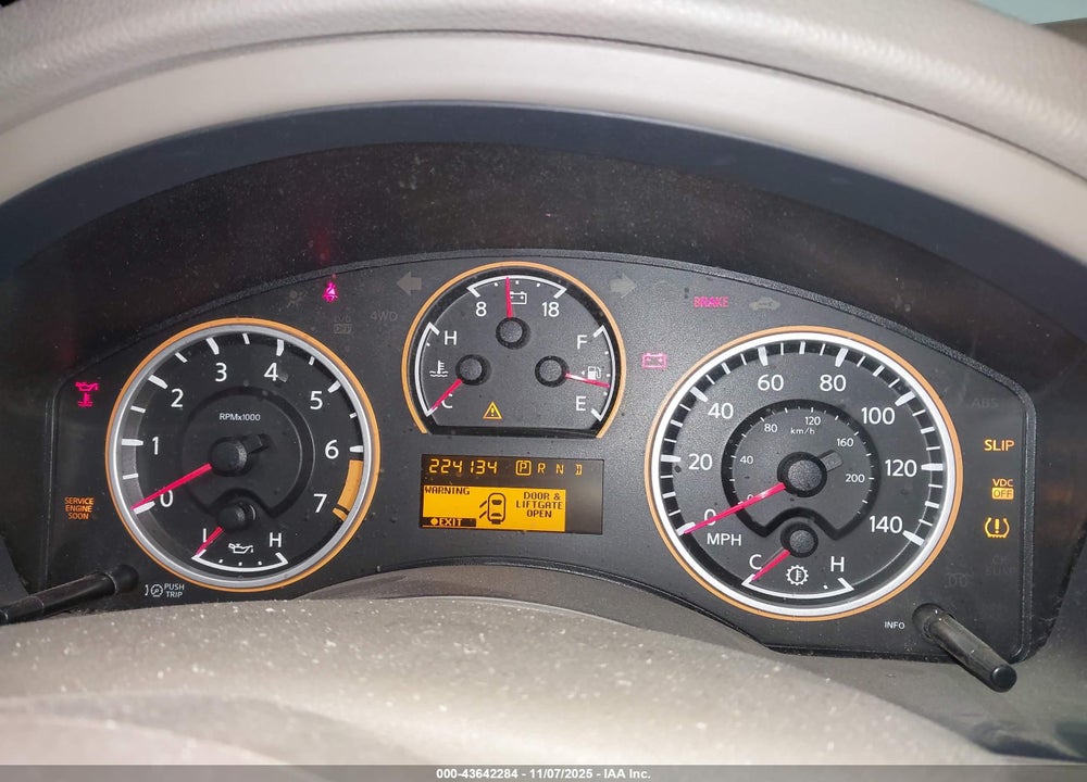 2011 NISSAN ARMADA SV VIN: 5N1AA0ND3BN604947