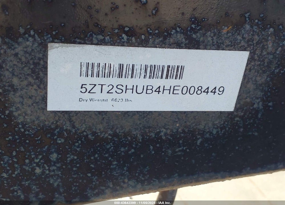 2017 F REVERE SERIES M -29SK VIN: 5ZT2SHUB4HE008449