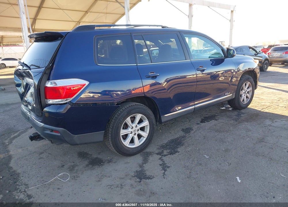 2013 TOYOTA HIGHLANDER SE V6 VIN: 5TDZK3EH2DS121858