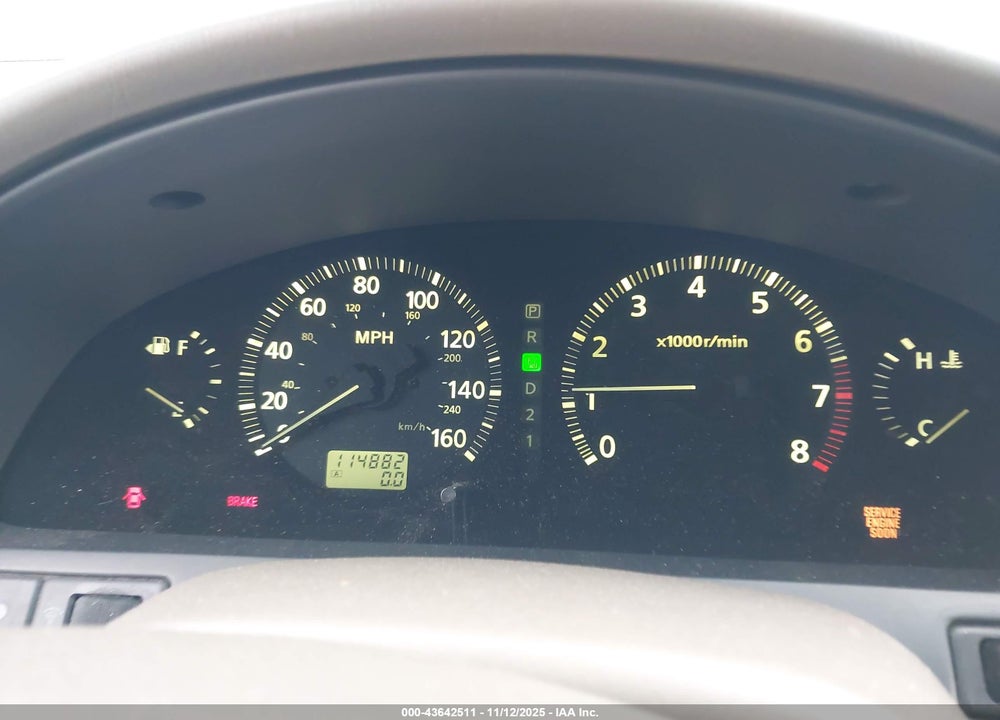 2001 INFINITI I30 TOURING VIN: JNKCA31A01T036479