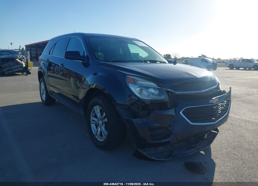 2016 CHEVROLET EQUINOX LS VIN: 2GNALBEK3G1160817