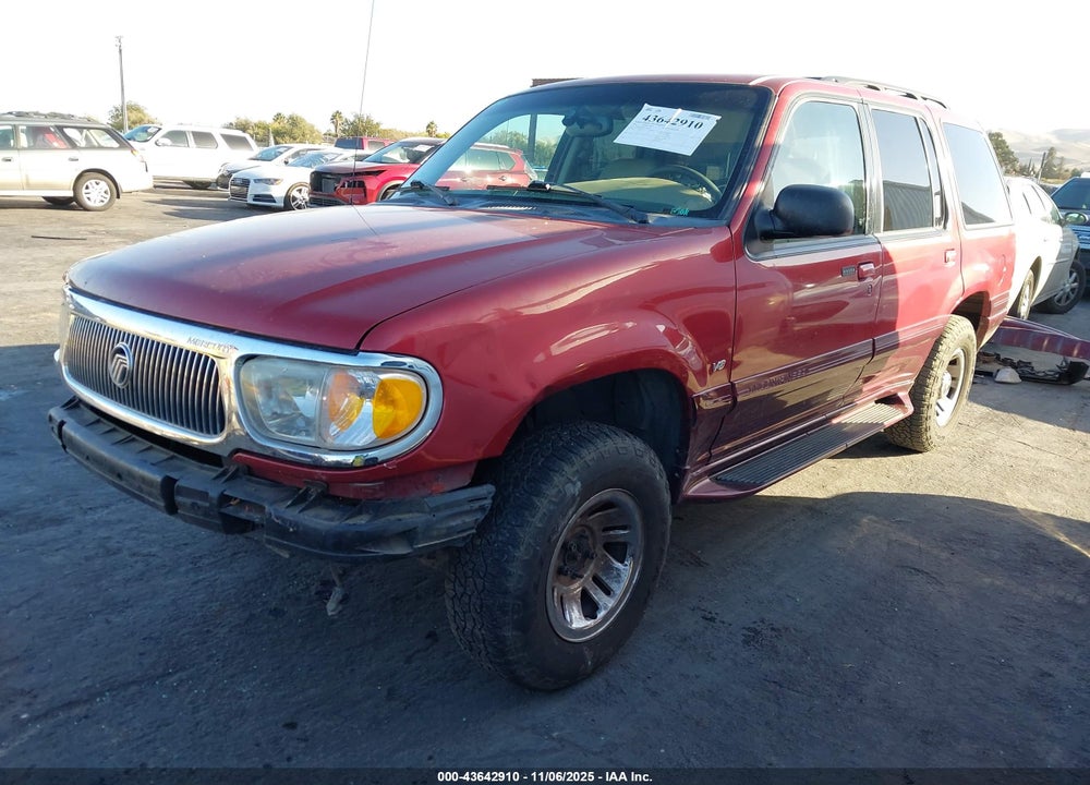 2001 MERCURY MOUNTAINEER VIN: 4M2DU86P01UJ00578