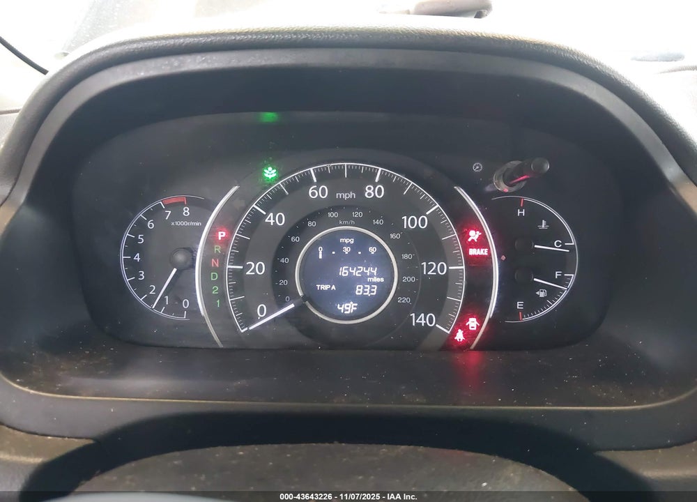 2013 HONDA CR-V EX-L VIN: 2HKRM3H7XDH504577