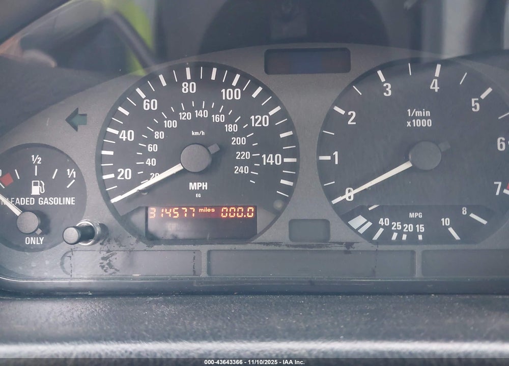 1999 BMW 323IS VIN: WBABF8331XEH64142