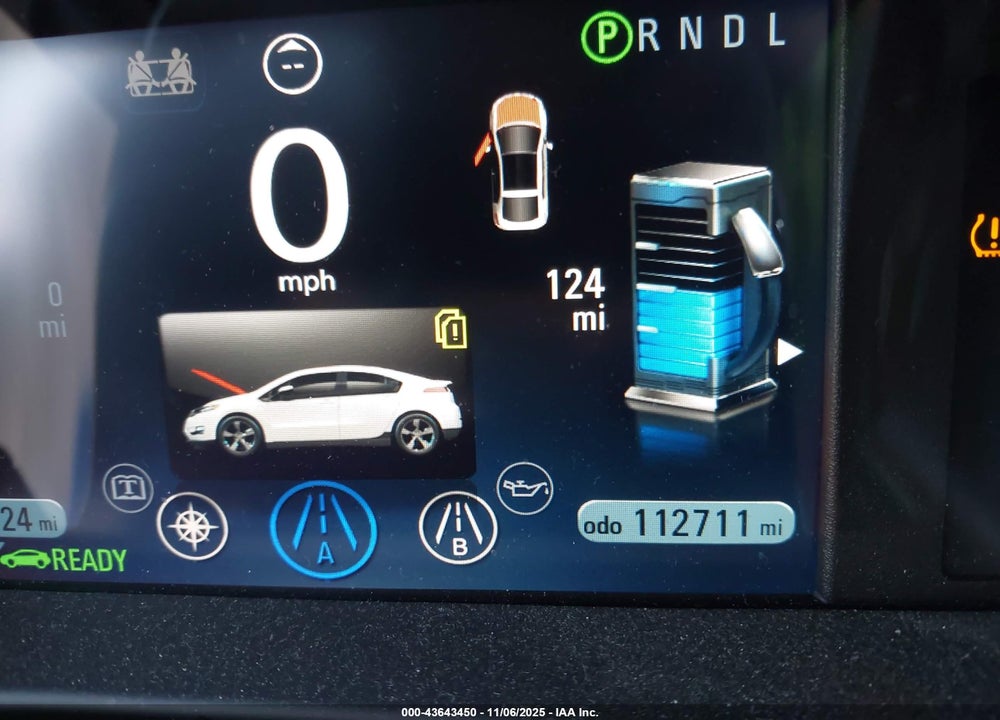 2012 CHEVROLET VOLT VIN: 1G1RH6E45CU116766