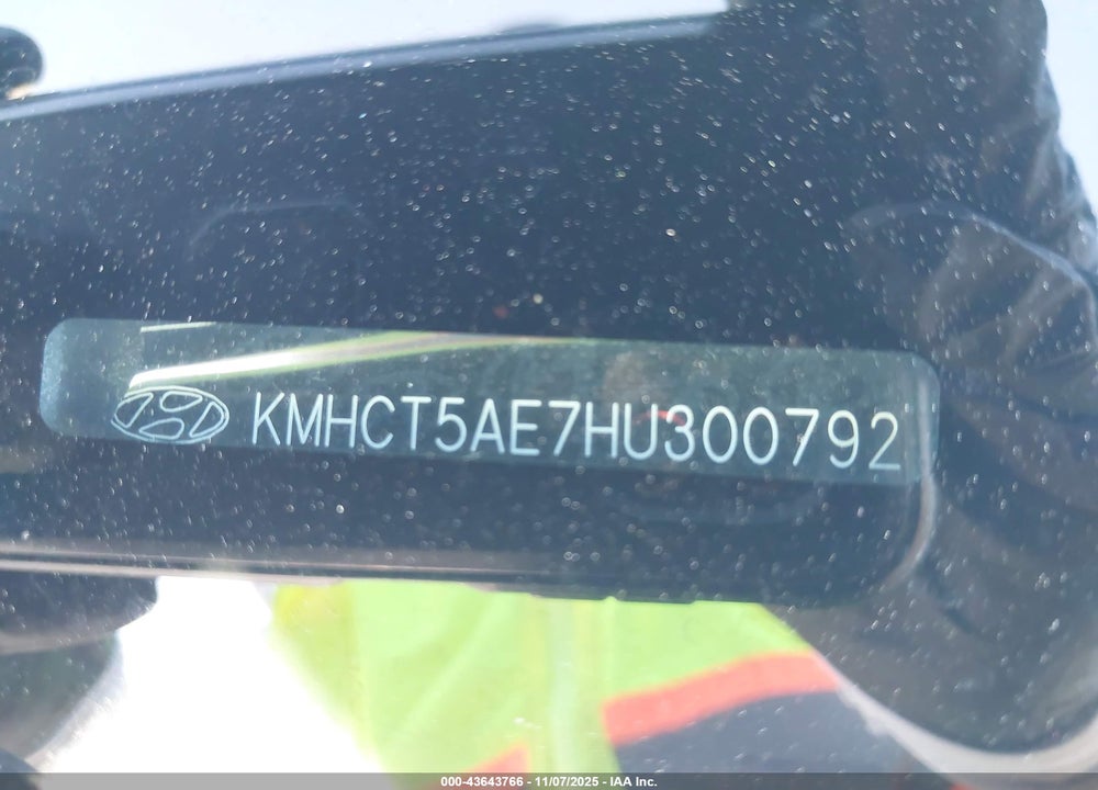 2017 HYUNDAI ACCENT SE VIN: KMHCT5AE7HU300792