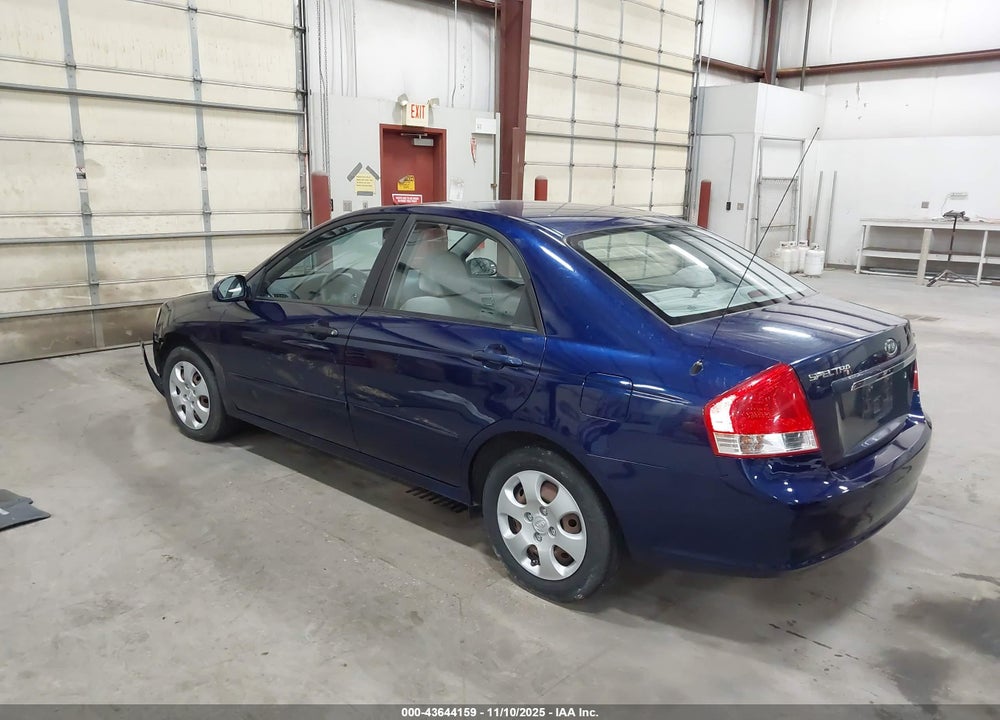 2008 KIA SPECTRA EX VIN: KNAFE121785528668