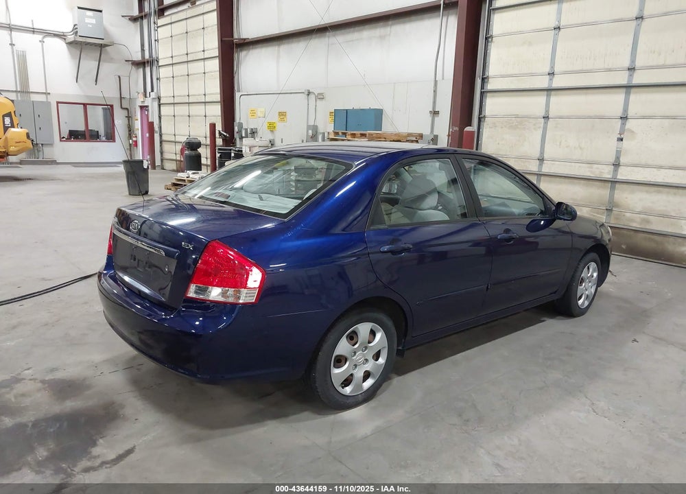 2008 KIA SPECTRA EX VIN: KNAFE121785528668
