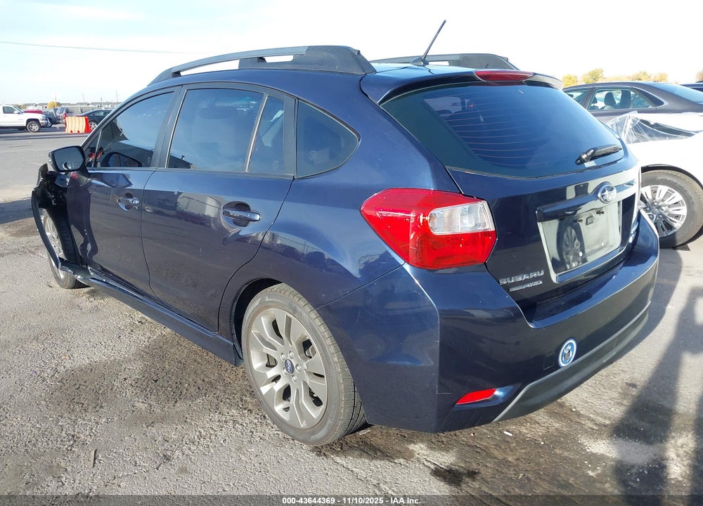 2016 SUBARU IMPREZA 2.0I SPORT PREMIUM VIN: JF1GPAP69GH242894