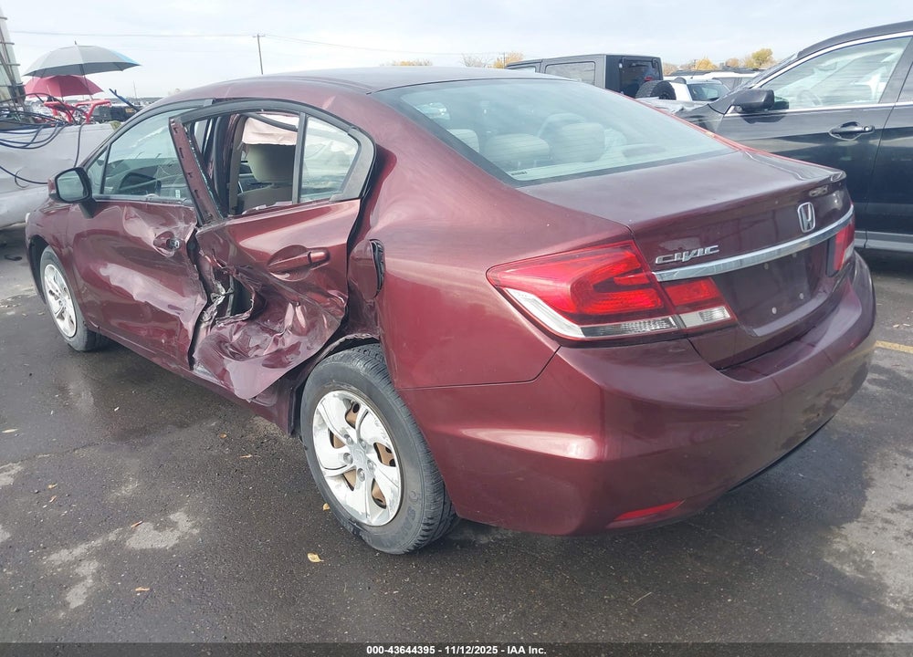 2013 HONDA CIVIC LX VIN: 19XFB2F51DE040684