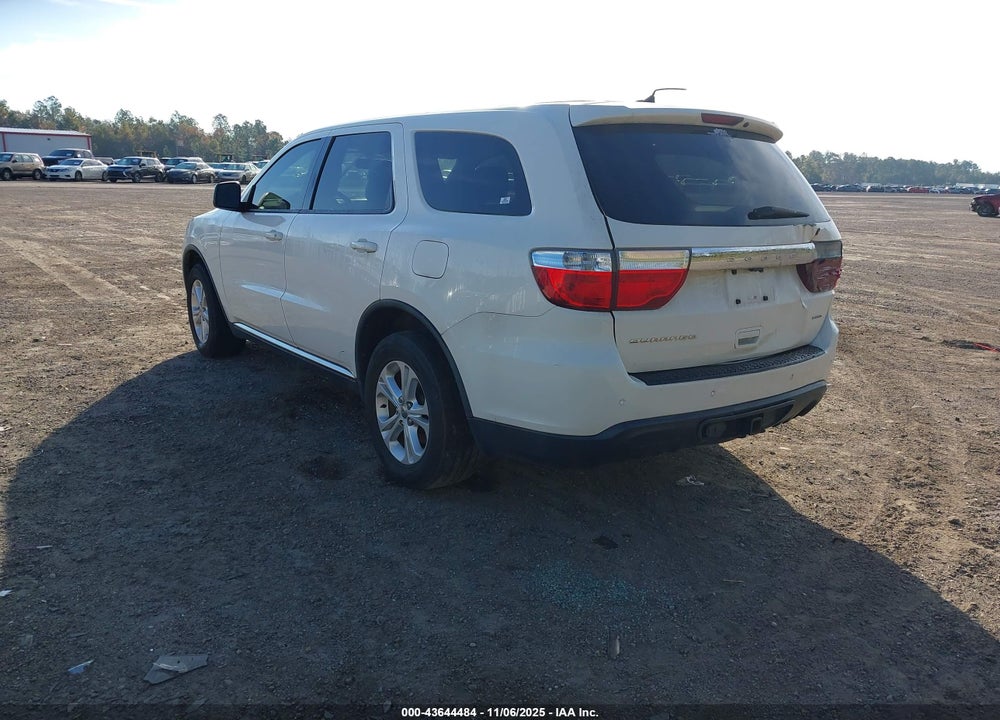 2012 DODGE DURANGO SXT VIN: 1C4RDJAG3CC301605