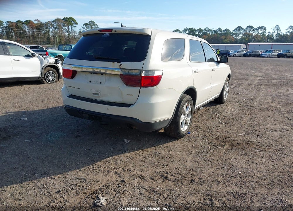 2012 DODGE DURANGO SXT VIN: 1C4RDJAG3CC301605