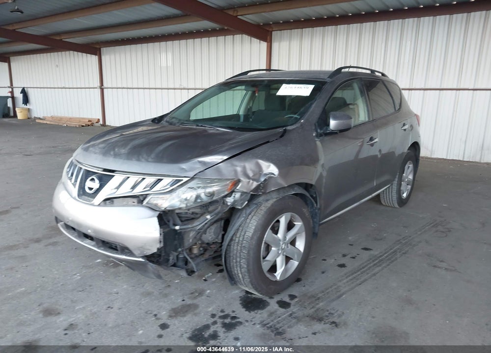 2010 NISSAN MURANO VIN: JN8AZ1MW2AW104569