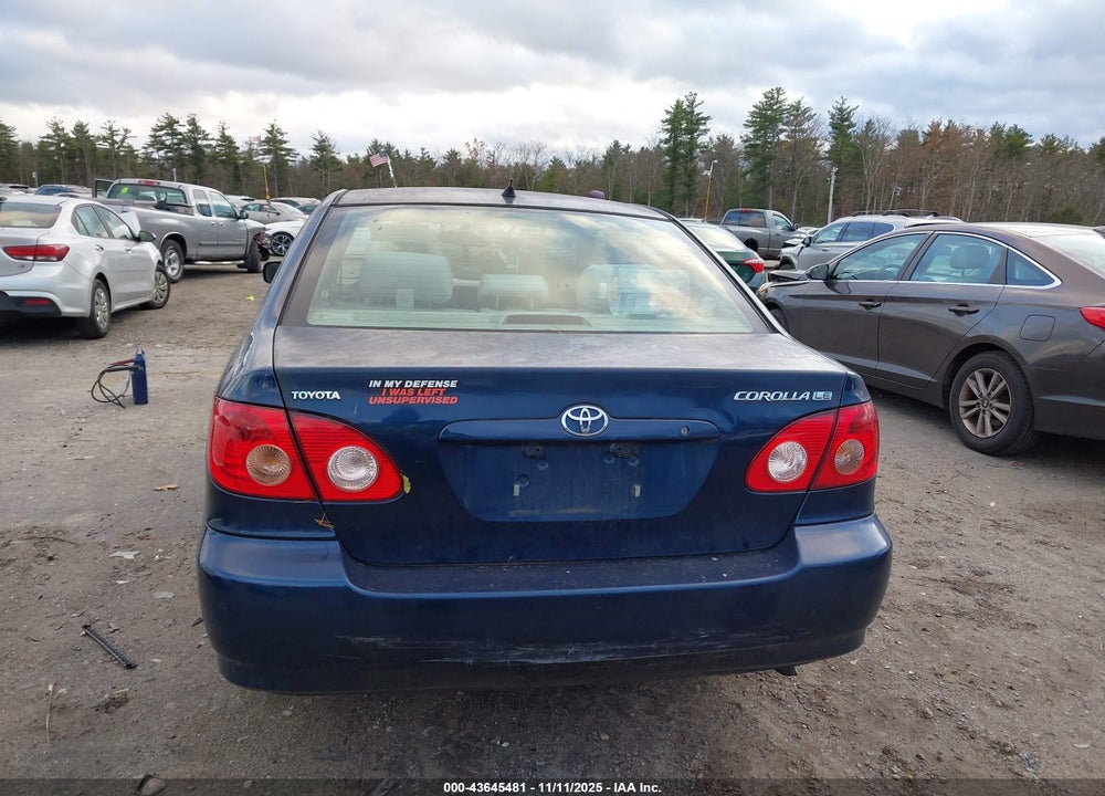2007 TOYOTA COROLLA LE VIN: 2T1BR32E37C748427