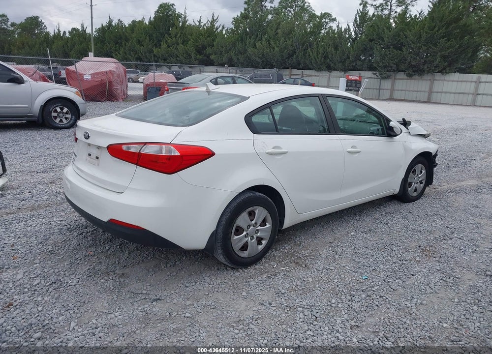 2016 KIA FORTE LX VIN: KNAFK4A61G5509765