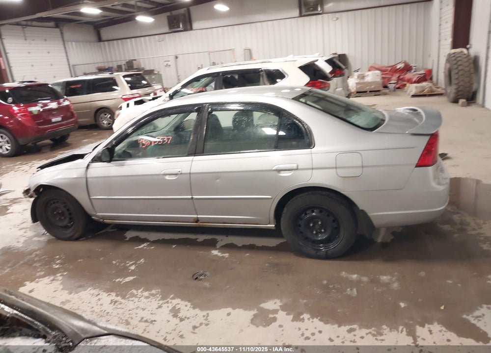 2001 HONDA CIVIC LX VIN: 1HGES165X1L059891