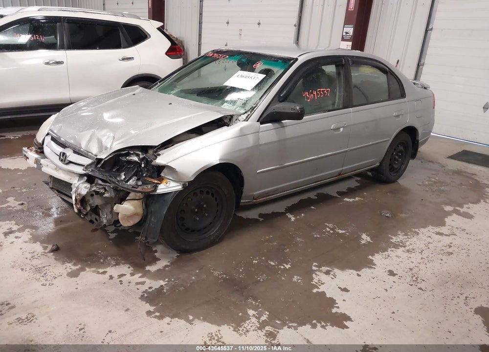 2001 HONDA CIVIC LX VIN: 1HGES165X1L059891