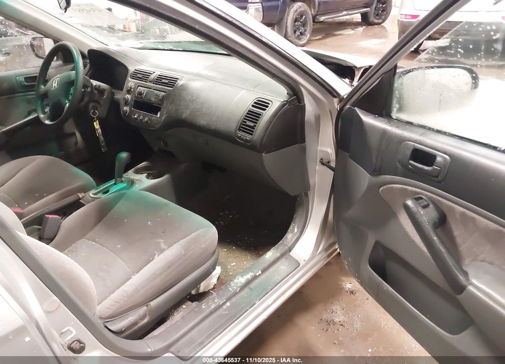 2001 HONDA CIVIC LX VIN: 1HGES165X1L059891