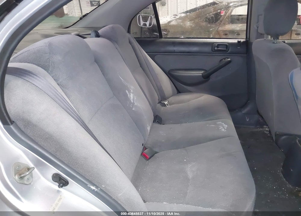 2001 HONDA CIVIC LX VIN: 1HGES165X1L059891