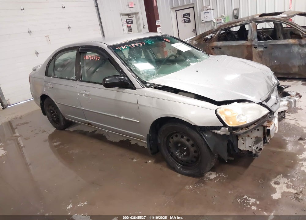 2001 HONDA CIVIC LX VIN: 1HGES165X1L059891
