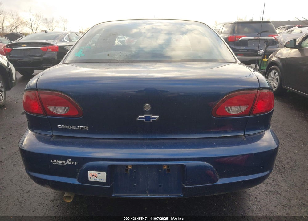 2002 CHEVROLET CAVALIER VIN: 1G1JC524727268328
