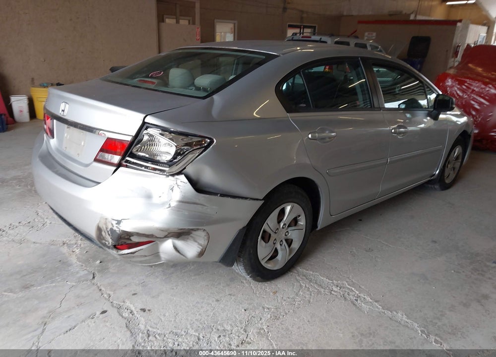 2013 HONDA CIVIC LX VIN: 19XFB2F50DE039932