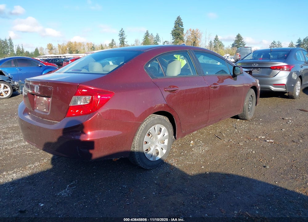 2012 HONDA CIVIC VIN: 19XFB2F56CE026844