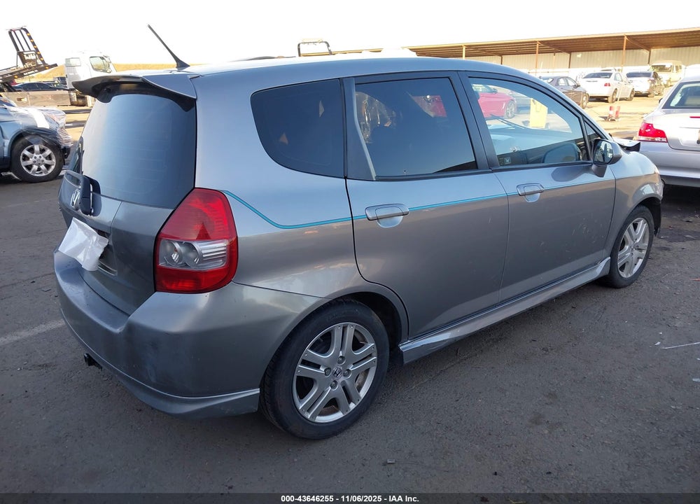 2008 HONDA FIT SPORT VIN: JHMGD38688S033002