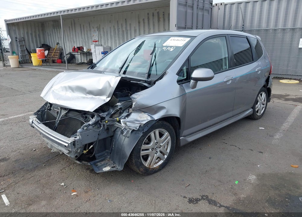 2008 HONDA FIT SPORT VIN: JHMGD38688S033002