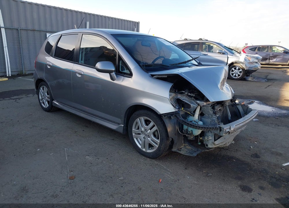 2008 HONDA FIT SPORT VIN: JHMGD38688S033002