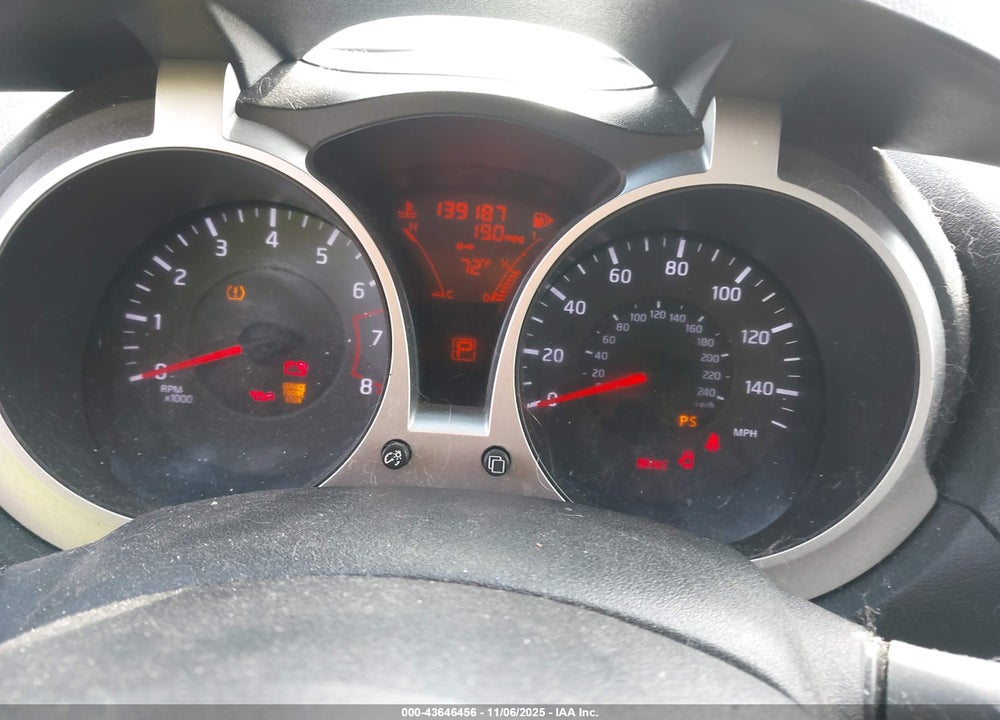 2011 NISSAN JUKE S VIN: JN8AF5MR2BT021253