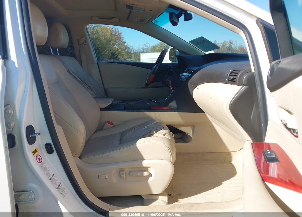 2010 LEXUS RX 350 VIN: 2T2BK1BA5AC067498