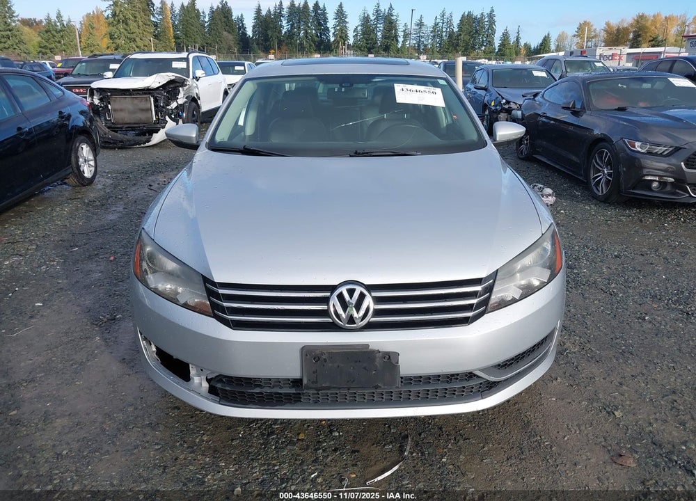 2012 VOLKSWAGEN PASSAT 2.5L SE VIN: 1VWBP7A3XCC099139