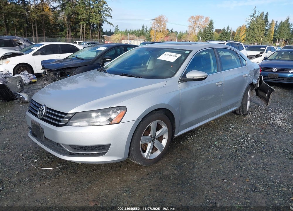 2012 VOLKSWAGEN PASSAT 2.5L SE VIN: 1VWBP7A3XCC099139