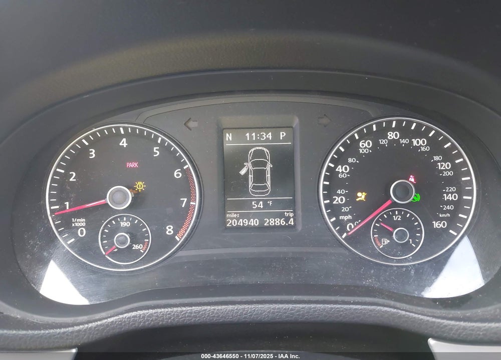 2012 VOLKSWAGEN PASSAT 2.5L SE VIN: 1VWBP7A3XCC099139