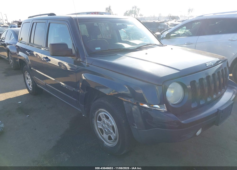 2014 JEEP PATRIOT SPORT VIN: 1C4NJRBB1ED533786