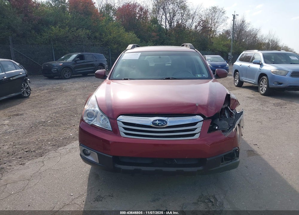 2011 SUBARU OUTBACK 2.5I PREMIUM VIN: 4S4BRBGC2B3326406
