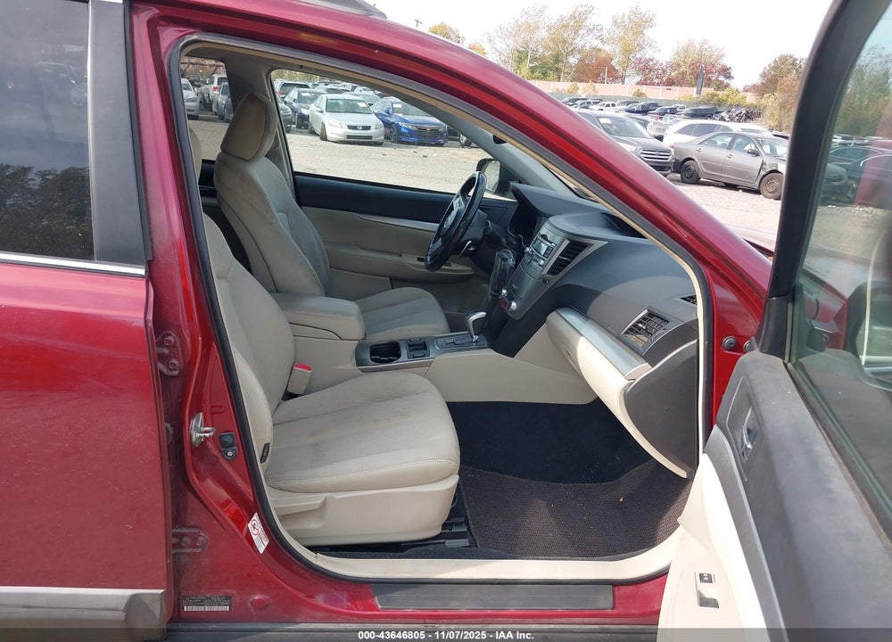 2011 SUBARU OUTBACK 2.5I PREMIUM VIN: 4S4BRBGC2B3326406