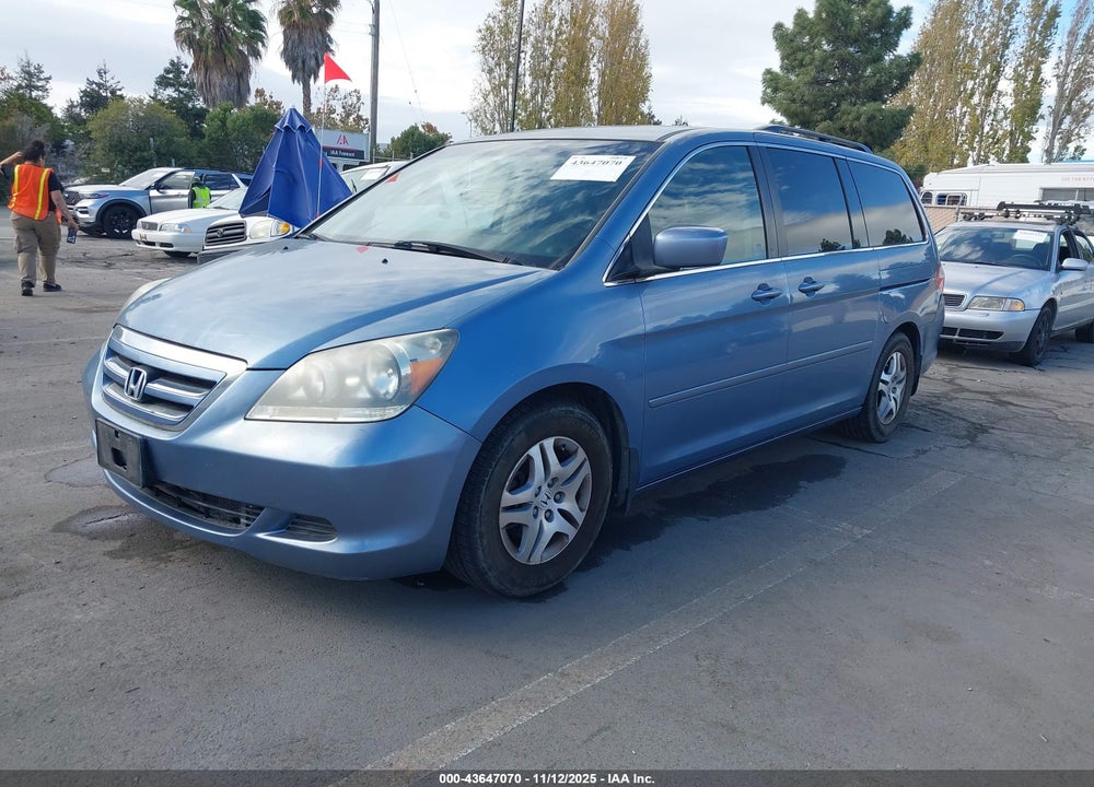 2007 HONDA ODYSSEY EX VIN: 5FNRL38447B029116