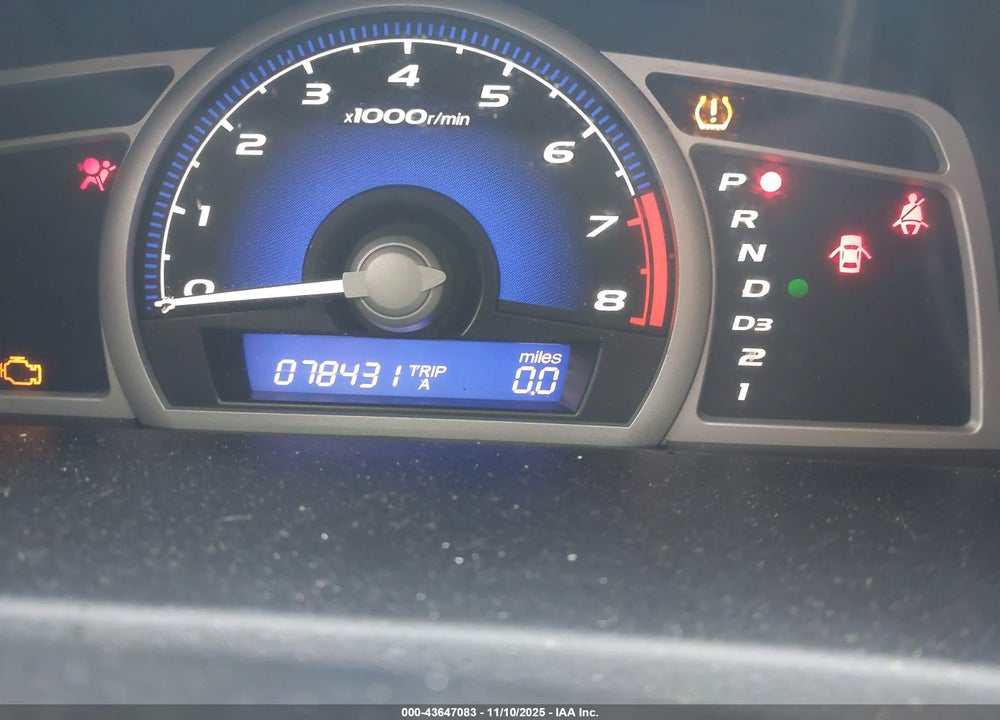 2009 HONDA CIVIC VIN: 2HGFG12819H518322