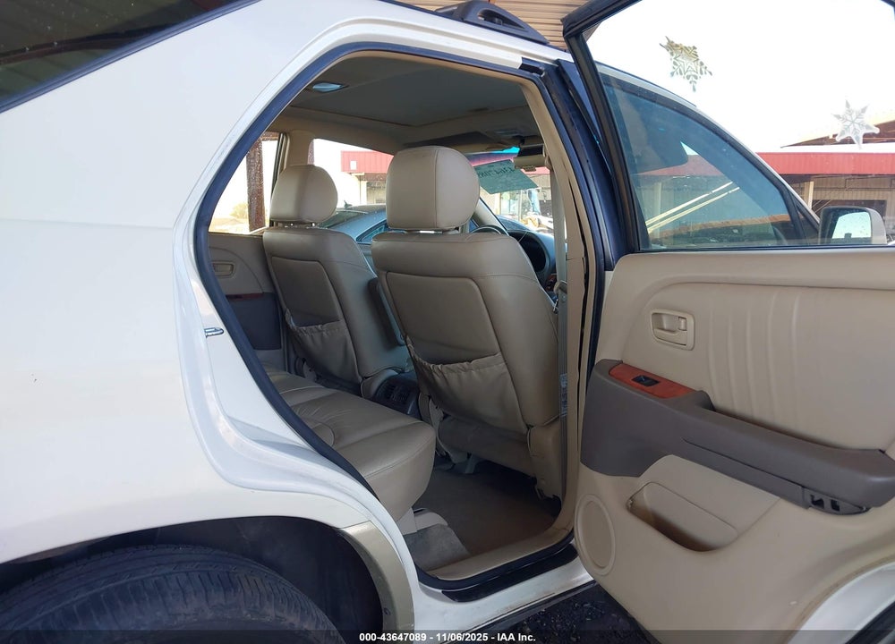 2000 LEXUS RX 300 VIN: JT6GF10U0Y0080649