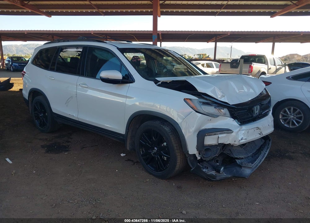 2022 HONDA PILOT AWD BLACK EDITION VIN: 5FNYF6H73NB008107