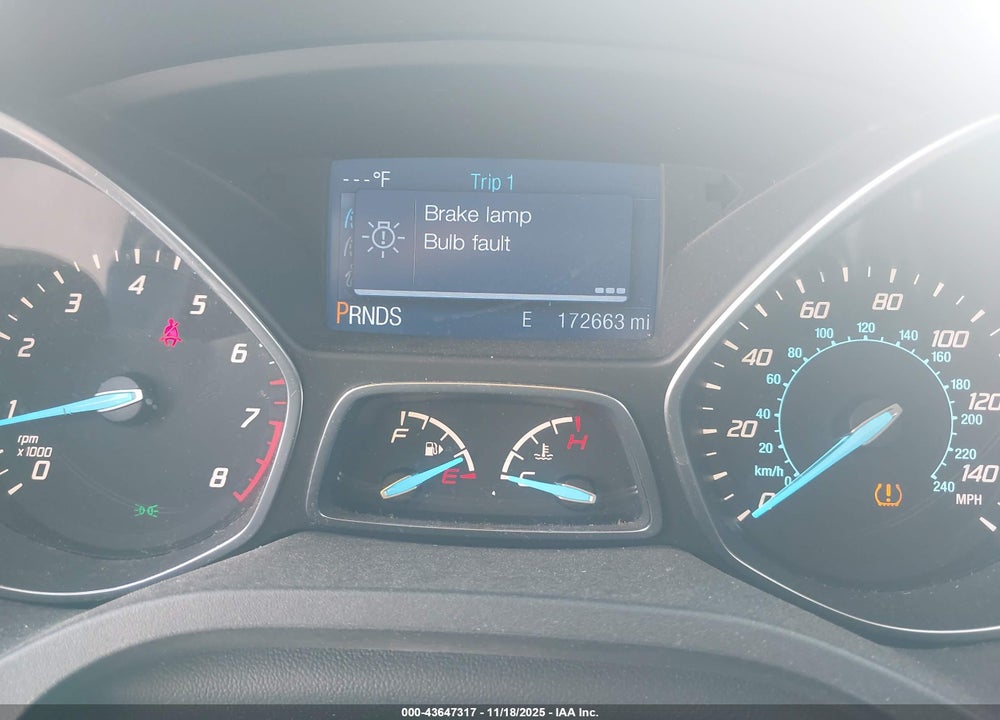 2015 FORD ESCAPE S VIN: 1FMCU0F77FUB91239