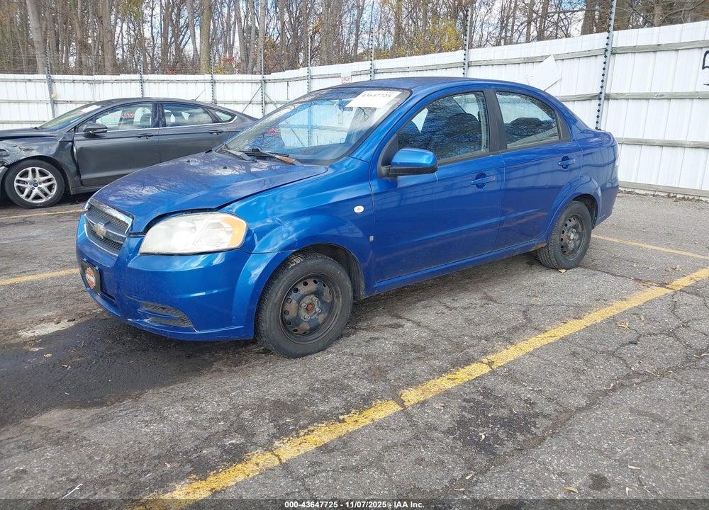 2007 CHEVROLET AVEO VIN: KL1TD56607B115908