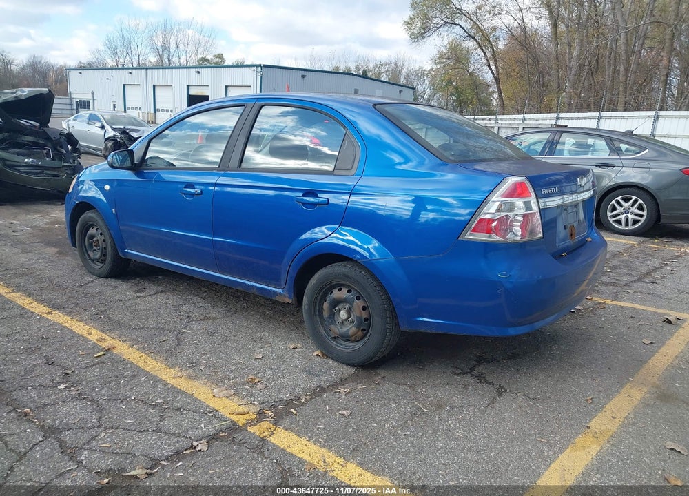 2007 CHEVROLET AVEO VIN: KL1TD56607B115908