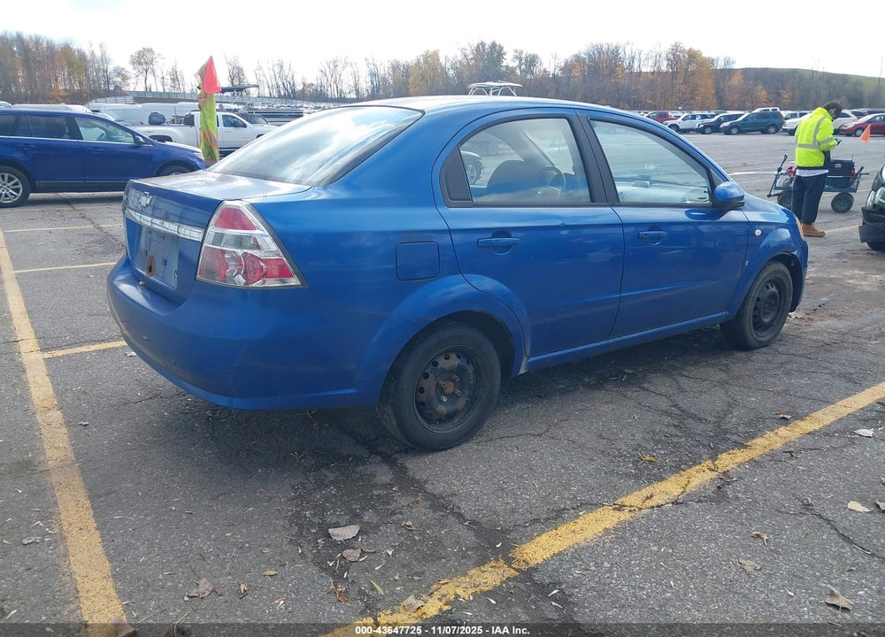 2007 CHEVROLET AVEO VIN: KL1TD56607B115908