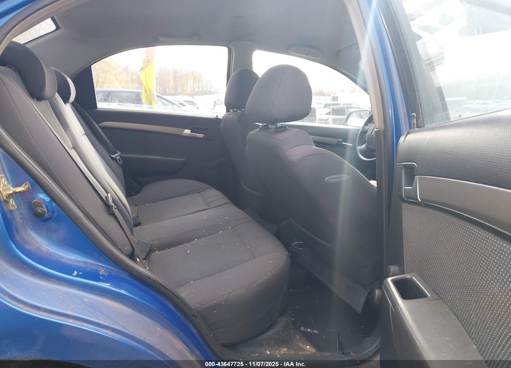 2007 CHEVROLET AVEO VIN: KL1TD56607B115908