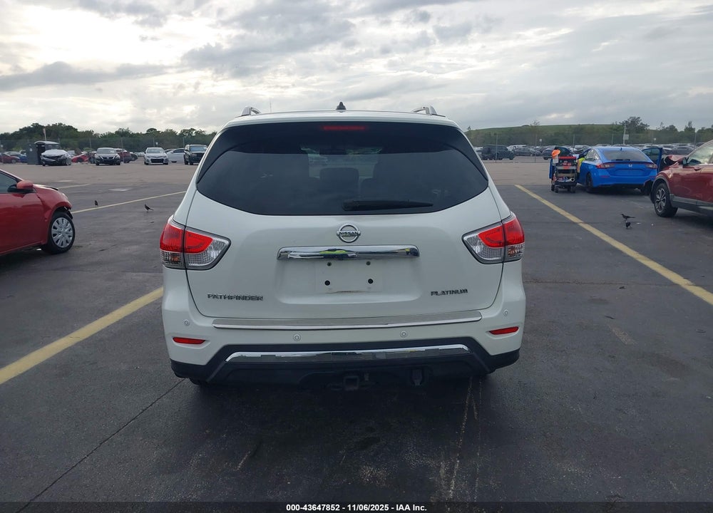2015 NISSAN PATHFINDER PLATINUM VIN: 5N1AR2MN3FC618069
