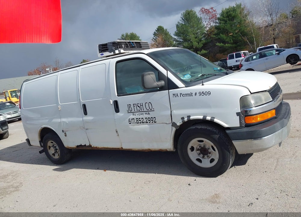 2013 CHEVROLET EXPRESS 2500 WORK VAN VIN: 1GCWGFBG9D1192280