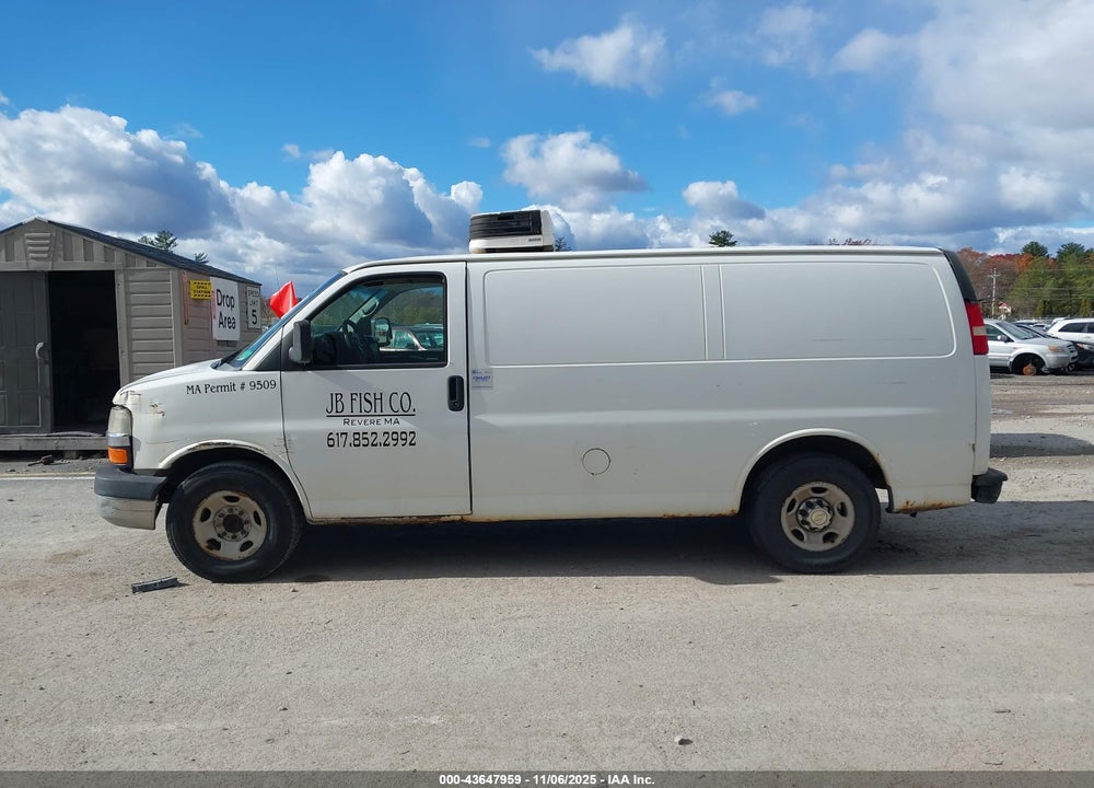 2013 CHEVROLET EXPRESS 2500 WORK VAN VIN: 1GCWGFBG9D1192280